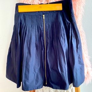 Leifsdottir Anthropologie skirt blue size 8 pleats